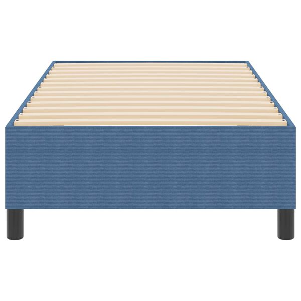 vidaXL Platform Bed Frame Blue 100 x 200 cm Fabric