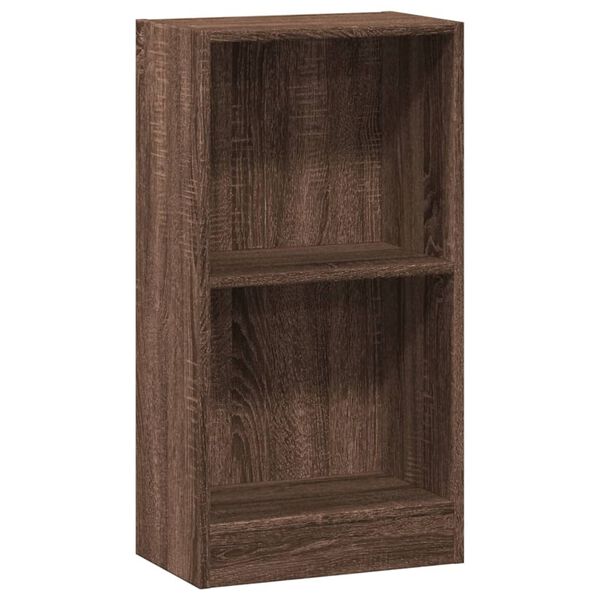 vidaXL Bookcase Brown Oak 40x24x76 cm Engineered Wood