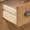 vidaXL Chest of Drawer ASKIM Brown 91 x 40 x 79 cm Solid Pine Wood