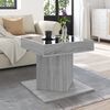 vidaXL Coffee Table with LED Grey Sonoma 50x50x45 cm Engineered Wood