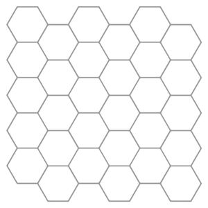 vidaXL Hexagon Tile 50 pcs White Grey 30 x 30 cm Polyurethane and PET