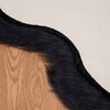 vidaXL Faux Sheepskin Rug Tafalla Black 60 x 90 cm Polyester