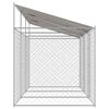 vidaXL Dog Cage 3 pcs Silver 600 x 200 x 258 cm Steel and PE