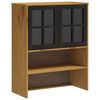 vidaXL Top for Highboard with Glass Doors "FLAM" Solid Wood Pine