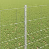 vidaXL Fence with Post Silver 1.4 x 25 m Steel