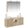 vidaXL Bathroom Cabinet Set 4 pcs Sonoma Oak Engineered Wood