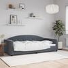 vidaXL Day Bed without Mattress Dark Grey 90x190 cm Single Velvet