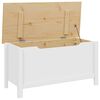vidaXL Storage Box with Storage White and Honey Brown 90 x 40 x 45 cm