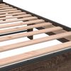 vidaXL Bed Frame without Mattress Brown Oak 180x200 cm Super King