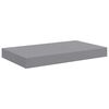 vidaXL Floating Wall Shelf Grey 40x23x3.8 cm MDF