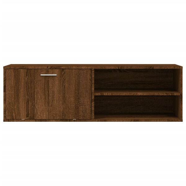 vidaXL TV Cabinet Brown Oak 120x34x37 cm Engineered Wood