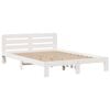 vidaXL Bookcase Bed without Mattress White 140x200 cm Solid Wood Pine