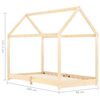 vidaXL Kids Bed Frame Solid Pine Wood 90x200 cm