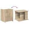 vidaXL Magazine Rack Sonoma Oak 35 x 35 x 45 cm Engineered Wood