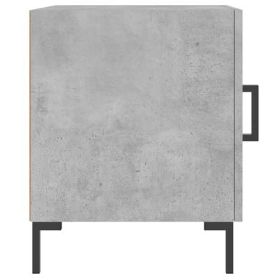 vidaXL Bedside Cabinet Concrete Grey 40x40x50 cm Engineered Wood