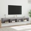 vidaXL TV Cabinets with LED Lights 2 pcs Grey Sonoma 100x30x30 cm