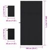 vidaXL Sports Towel Set 3 pcs Black Polyester and Polyamide