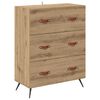 vidaXL Highboard Artisan Oak 69.5 x 34 x 180 cm Engineered Wood