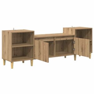vidaXL TV Cabinet Artisan Oak 160 x 35 x 55 cm Engineered Wood
