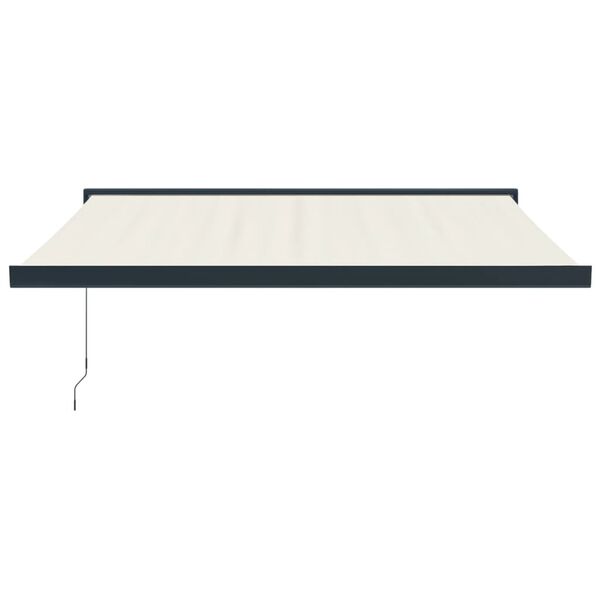 vidaXL Retractable Awning Cream 3.5x2.5 m Fabric and Aluminium