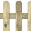 vidaXL Picket Fence 180x100 cm Impregnated Solid Wood Pine