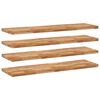 vidaXL Floating Shelves 4 pcs 120x40x4 cm Oil Finished Solid Wood Acacia