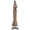 vidaXL Garden Parasol with Portable Base Taupe