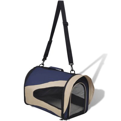 Portable Pet Bag with Handle and Shoulder Strap