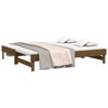 vidaXL Pull-out Day Bed without Mattress Honey Brown 2x(75x190) cm