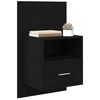 vidaXL Bedside Cabinet with Drawer 2 pcs Black Oak 50 x 32.5 x 80cm