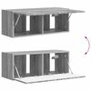 vidaXL TV Cabinet Set Wall-mounted 5 pcs Grey Sonoma Engineered Wood