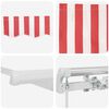 vidaXL Retractable Awning Retractable Red and White 300 x 250 cm