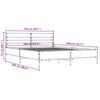 vidaXL Bed Frame without Mattress Sonoma Oak 160x200 cm
