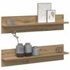 vidaXL Wall Shelf 2 pcs Artisan Oak 80 x 11.5 x 18 cm Engineered Wood