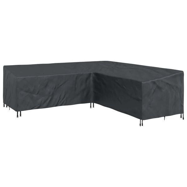 vidaXL Furniture Cover Black 270 x 270 x 80 cm 210D Oxford Fbric