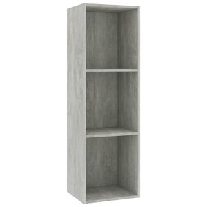 vidaXL Book Cabinet/TV Cabinet Concrete Grey 36x30x114 cm Engineered Wood