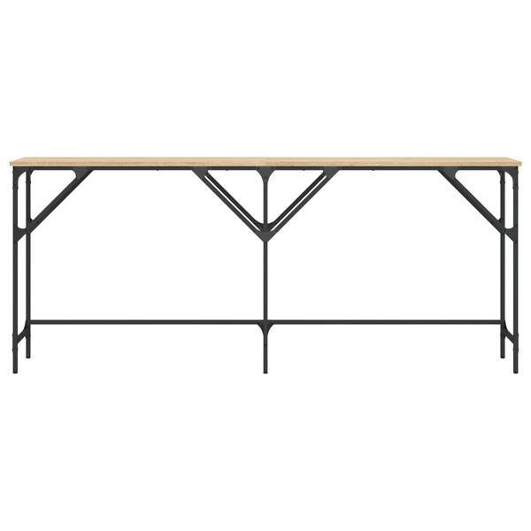 vidaXL Console Table Sonoma Oak 180x29x75 cm Engineered Wood