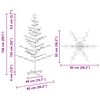 vidaXL Wooden Christmas Tree with Stand Brown 150 cm Solid pine wood