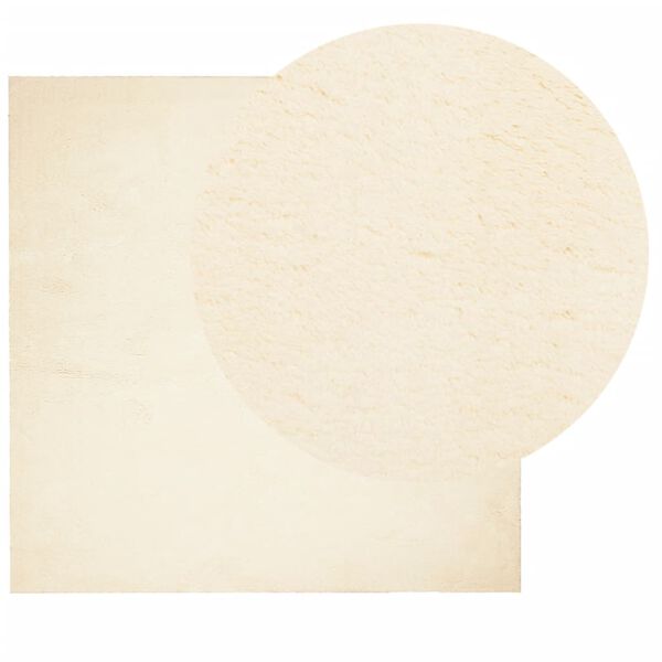 vidaXL Rug HUARTE Short Pile Soft and Washable Cream 200x200 cm