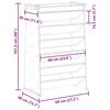 vidaXL Herb Planter 6-Tier 69x40x101.5 cm Impregnated Wood Pine