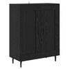 vidaXL Highboard Black oak 69.5 x 34 x 180 cm
