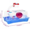vidaXL Hamster Cage Blue 57x33x26 cm Polypropylene