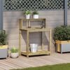 vidaXL Potting Table with Shelves 82.5x50x109.5 cm Impregnated Wood Pine