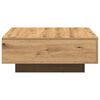 vidaXL Coffee Table Artisan Oak 80 x 80 x 31 cm