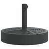 vidaXL Parasol Base for &Oslash;38 / 48 mm Poles 25 kg Round
