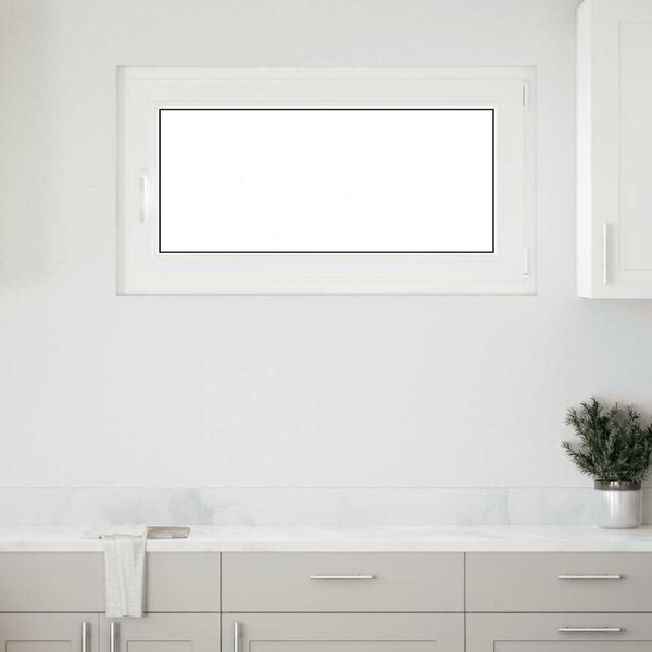 vidaXL Basement Window "RISOR" 110x50 cm Tilt&Turn DIN Right Anthracite