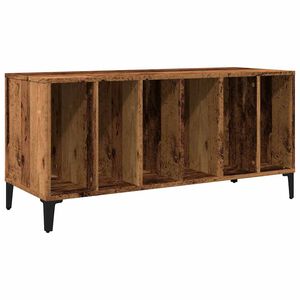 vidaXL Record Cabinet Old Wood 100x38x48 cm Engineered Wood