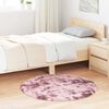 vidaXL Shaggy Rug High Pile NAVARRA Dusty Pink 100x100 cm Polyester