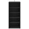 vidaXL Shoe Cabinet Black Oak 32 x 35 x 70 cm Engineered Wood