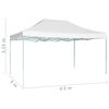 vidaXL Foldable Party Tent 3x4.5 m White